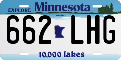 MN license plate 662LHG