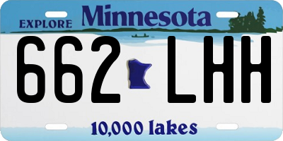 MN license plate 662LHH