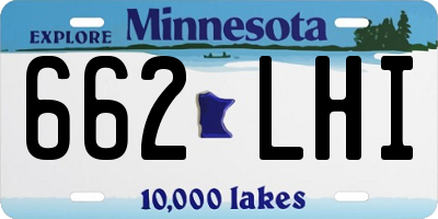 MN license plate 662LHI