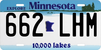 MN license plate 662LHM