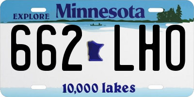 MN license plate 662LHO