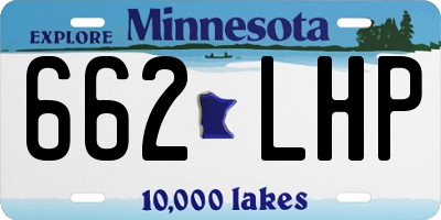 MN license plate 662LHP