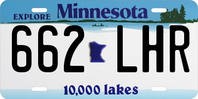 MN license plate 662LHR