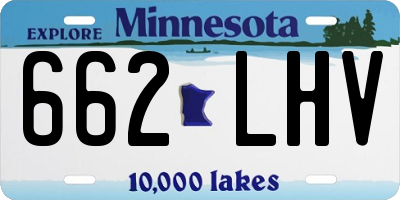 MN license plate 662LHV