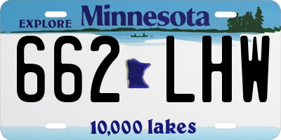 MN license plate 662LHW