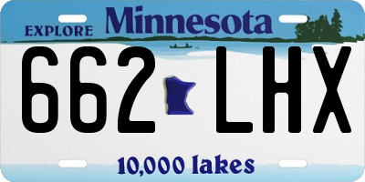 MN license plate 662LHX