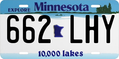 MN license plate 662LHY