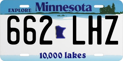 MN license plate 662LHZ