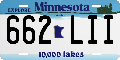 MN license plate 662LII