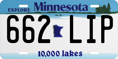 MN license plate 662LIP