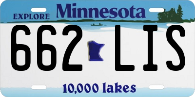 MN license plate 662LIS