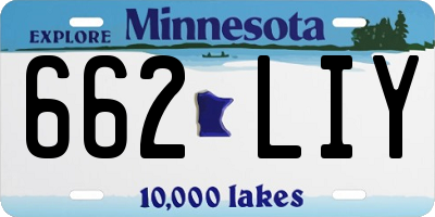 MN license plate 662LIY