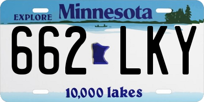 MN license plate 662LKY