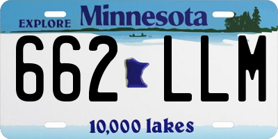 MN license plate 662LLM