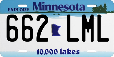 MN license plate 662LML