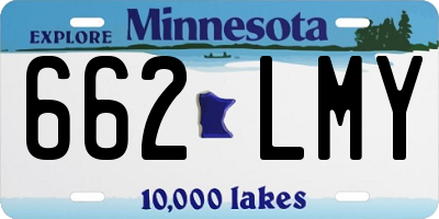 MN license plate 662LMY