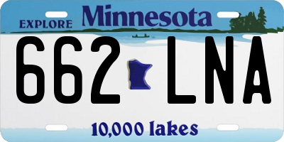 MN license plate 662LNA