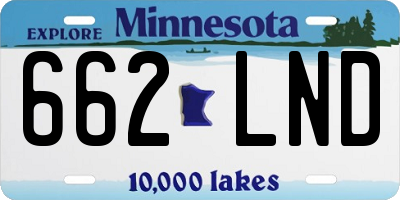 MN license plate 662LND