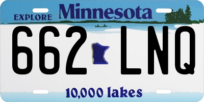 MN license plate 662LNQ