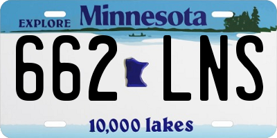 MN license plate 662LNS