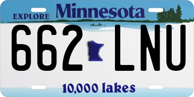 MN license plate 662LNU
