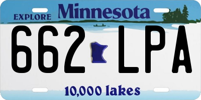 MN license plate 662LPA