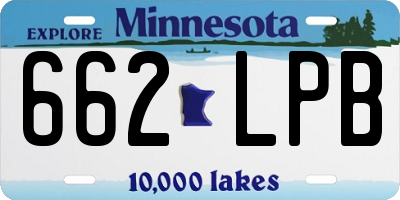 MN license plate 662LPB