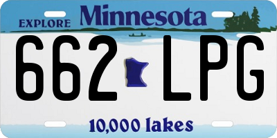 MN license plate 662LPG