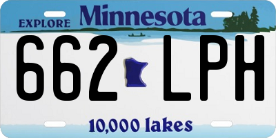 MN license plate 662LPH