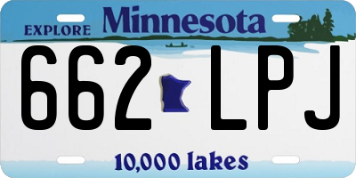 MN license plate 662LPJ