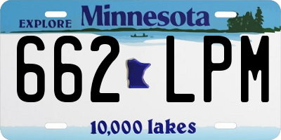 MN license plate 662LPM