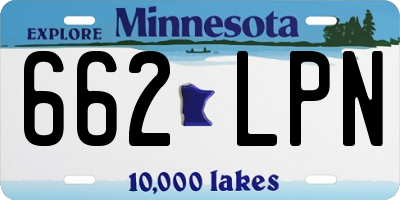MN license plate 662LPN