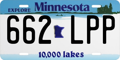 MN license plate 662LPP