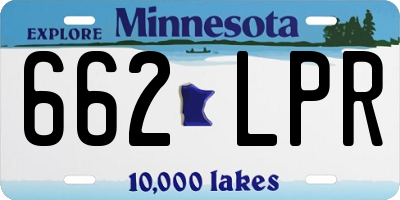 MN license plate 662LPR
