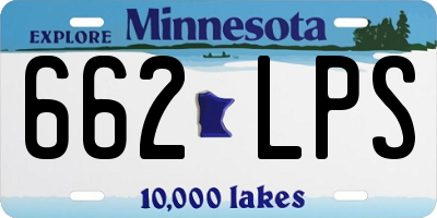 MN license plate 662LPS