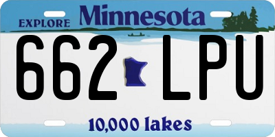 MN license plate 662LPU