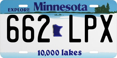 MN license plate 662LPX