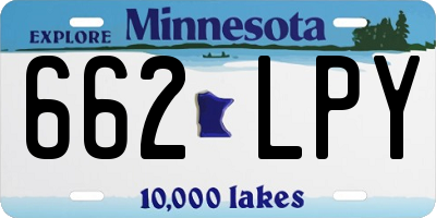MN license plate 662LPY