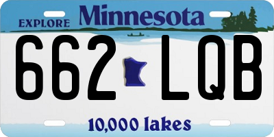 MN license plate 662LQB