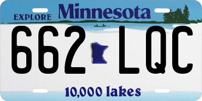 MN license plate 662LQC