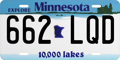 MN license plate 662LQD