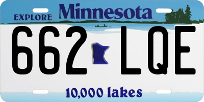MN license plate 662LQE
