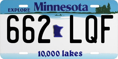 MN license plate 662LQF