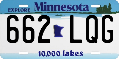 MN license plate 662LQG