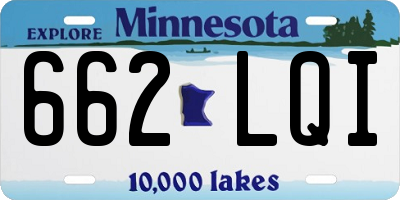 MN license plate 662LQI