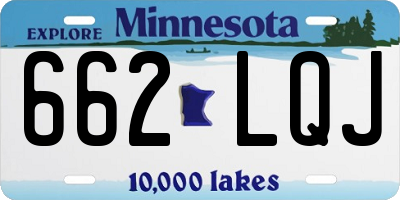MN license plate 662LQJ