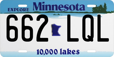 MN license plate 662LQL