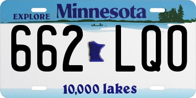MN license plate 662LQO