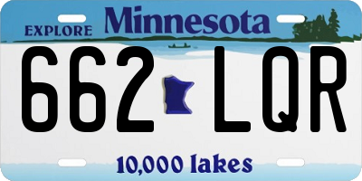MN license plate 662LQR