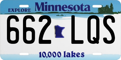 MN license plate 662LQS